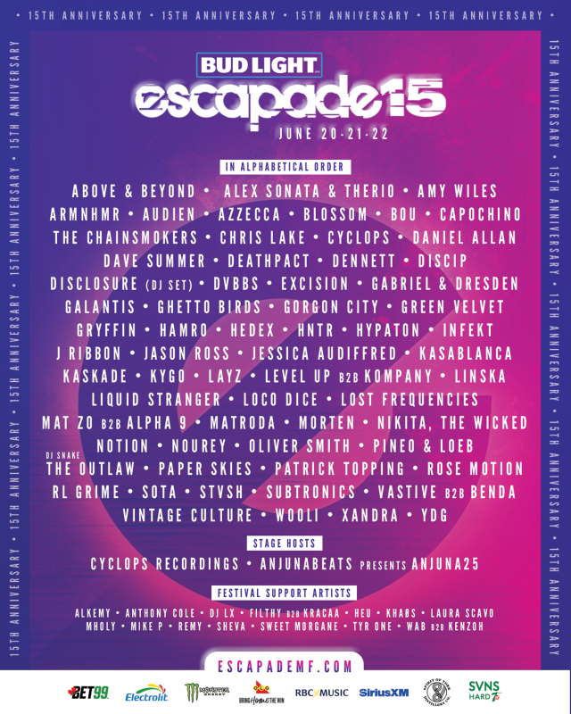 Escapade Music Festival 2025 to Feature RL Grime, Disclosure, Kygo and More