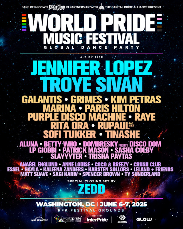 WorldPride Music Festival Unveils 50th Anniversary Lineup With Zedd, Galantis and More