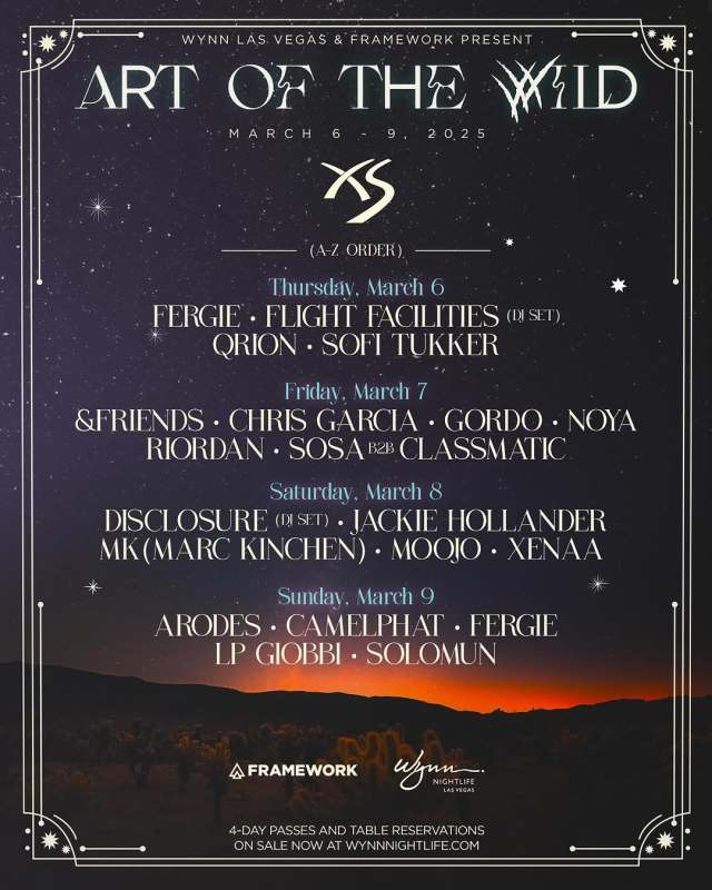 Disclosure, Solomun and More Heading to Vegas for Art of the Wild Spring 2025 Festival