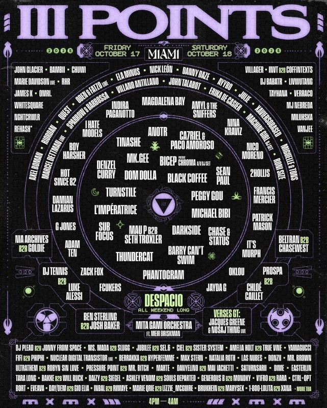 III Points Festival Returning to Miami in 2025 With Diverse and Daring Lineup