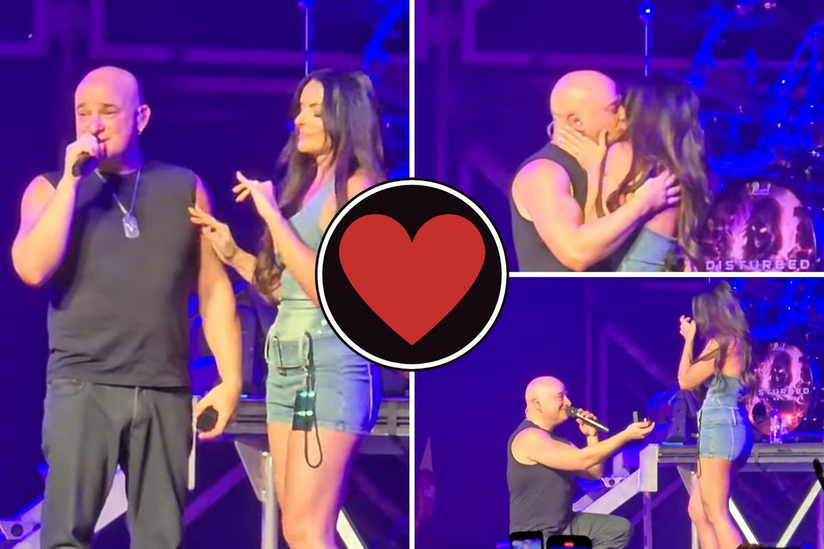 Draiman Proposes to Girlfriend During Disturbed’s Sacramento Show