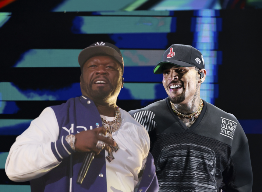 50 Cent Joins Chris Brown Onstage In U.K. Amid Legal Drama