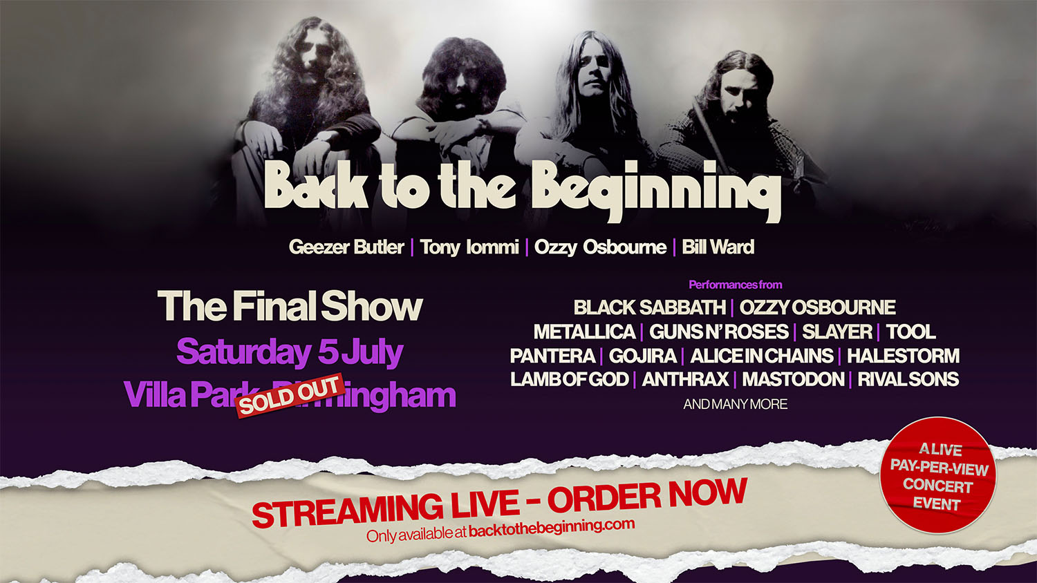 Over Five Million People Streamed BLACK SABBATH’s Back To The Beginning Show