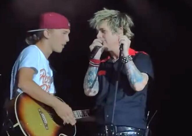 Green Day Boot Fan From Stage for Playing Oasis Song