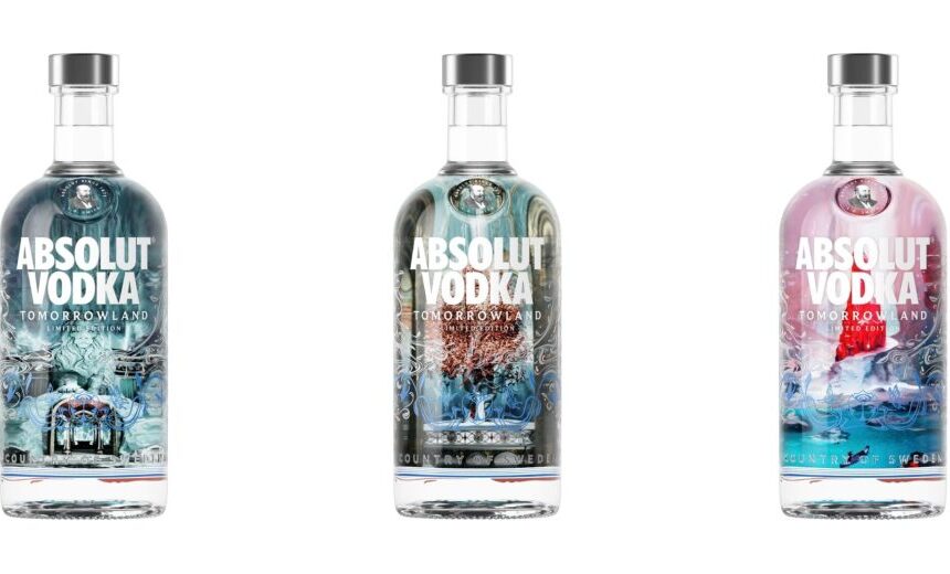 Tomorrowland and Absolut Vodka Team Up for Festival-Themed Glow-in-the-Dark Bottles