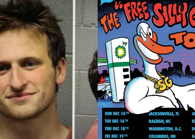 SILLY GOOSE Drop Merch With Singer’s Amused Mugshot From Two Weeks Ago And Announce Their ‘Free Silly Goose Tour’