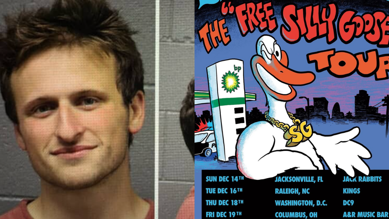 SILLY GOOSE Drop Merch With Singer’s Amused Mugshot From Two Weeks Ago And Announce Their ‘Free Silly Goose Tour’