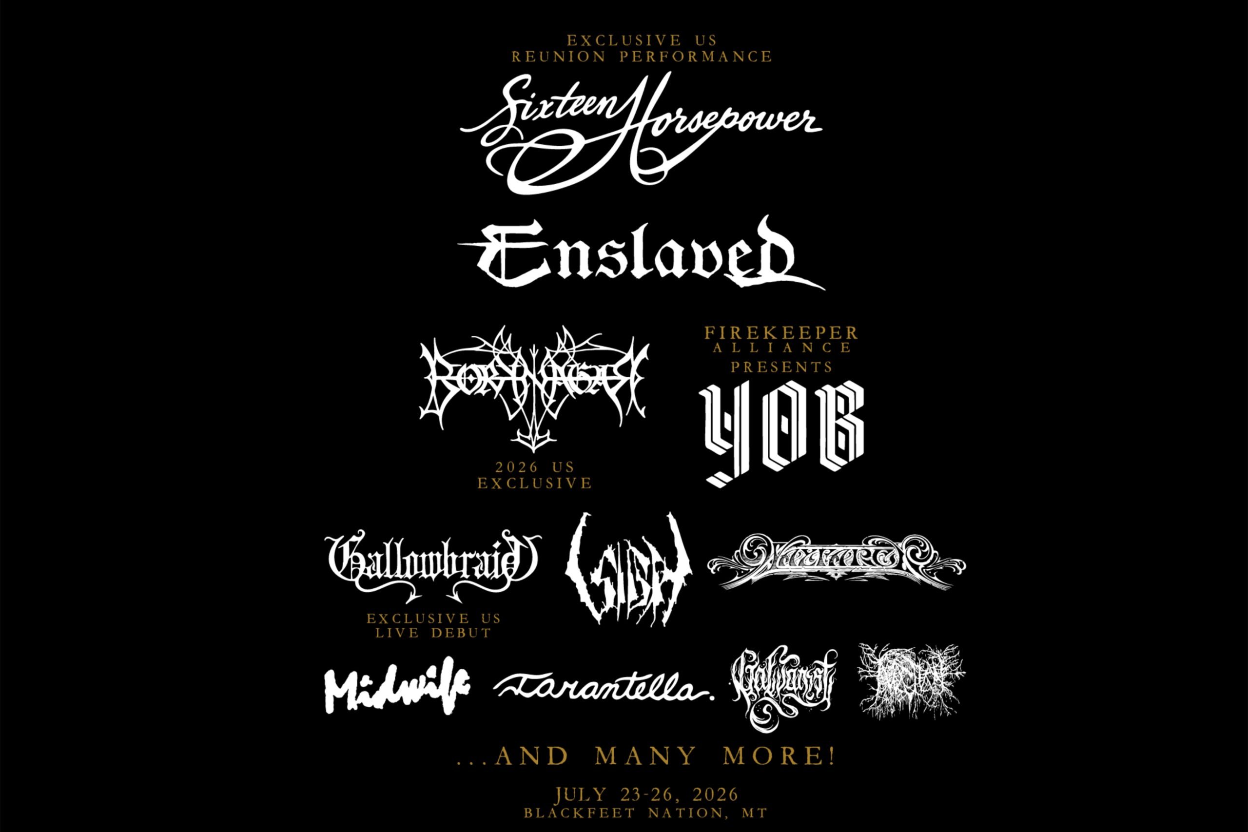 Fire In The Mountains 2026 Announces 16 HORSEPOWER Exclusive US Reunion Performance