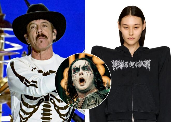 Anthony Kiedis Rocks $2,500 Designer Black Metal Sweatsuit