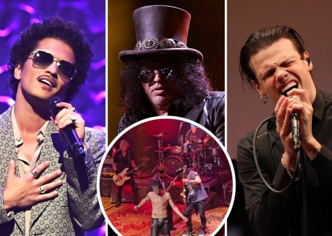 Watch Slash Play Private Show With Yungblud, Bruno Mars + More
