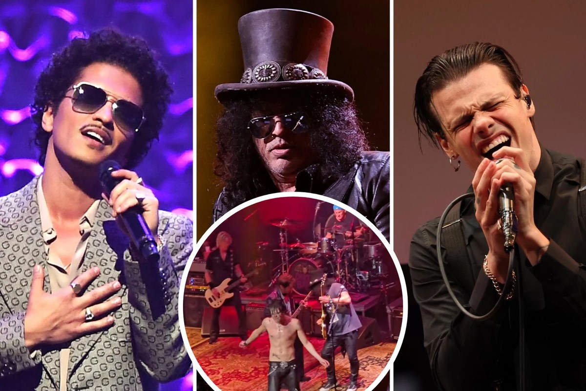 Watch Slash Play Private Show With Yungblud, Bruno Mars + More